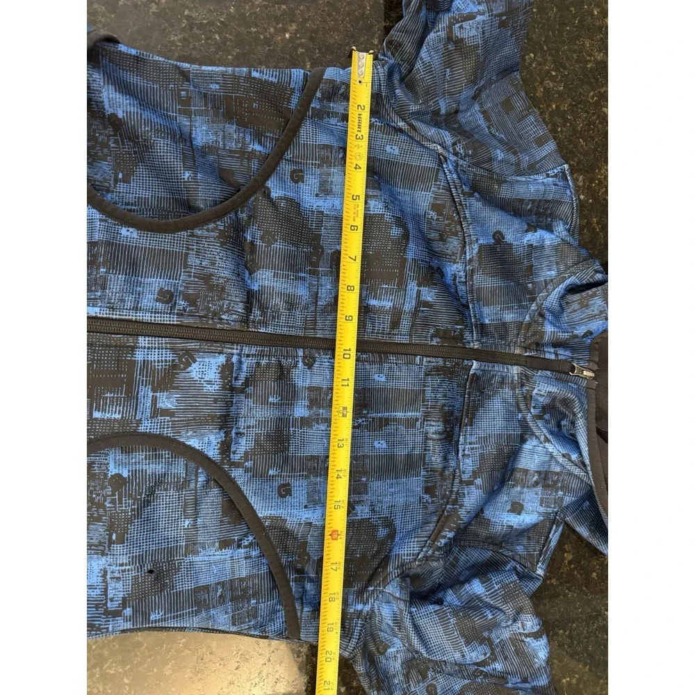 Burton Dry Ride Full Zip Sweatshirt Size Medium Blue Snowboard Hoodie Jacket